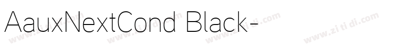 AauxNextCond Black字体转换